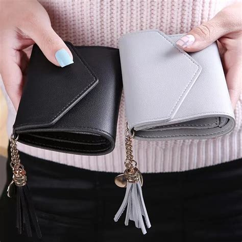 Cartera Peque A Con Borlas Para Mujer Mini Cartera De Moda Para