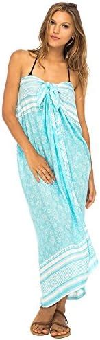 Back From Bali Womens Beach Dress Sarong Bikini Swimsuit Cover Up Wrap With Easy Built In Ties