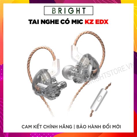 Tai Nghe KZ EDX Bản Nâng Cấp Mới Bass Tốt Hơn Có Micro Hàng Chính