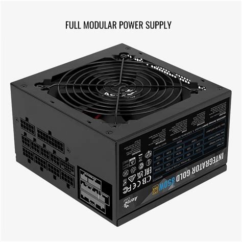 Fuente AeroCool Integrator 850W 80 Plus Gold Full Modular PCIE 50 RGB