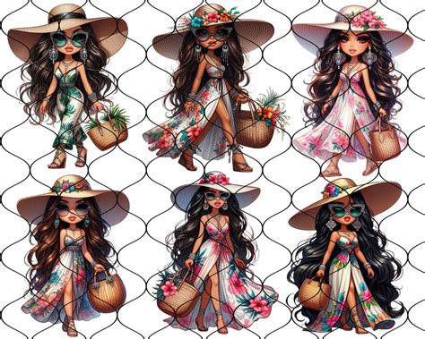 Chibi Latina Summer Diva 50 Png Chibi Dolls Png Chibi Girl Png Latina Woman Png Latina Clipart