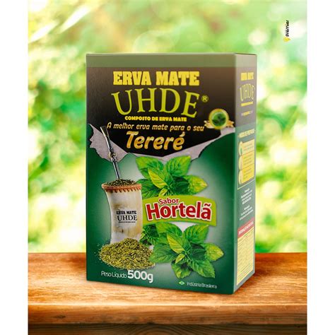 Erva Mate Para Tereré Uhde Sabor Hortela 500g Shopee Brasil