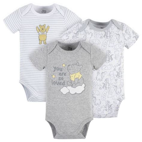 Pack Disney Baby Winnie The Pooh Short Sleeve Bodysuits Gerber