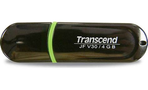 Transcend JetFlash™ V30 (4GB) USB flash memory drive at Crutchfield