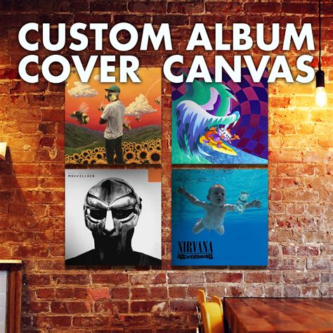 Custom Album Cover Canvas Prints Made In Usa Etsy