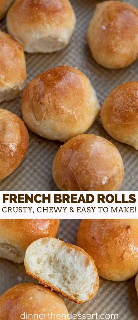 Crusty French Bread Rolls - Dinner, then Dessert