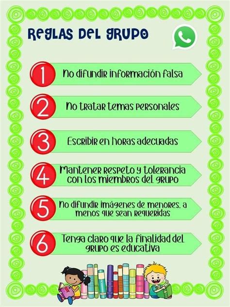 Reglas Para Grupo De Whatsapp Material Docente Frases Para Alumnos