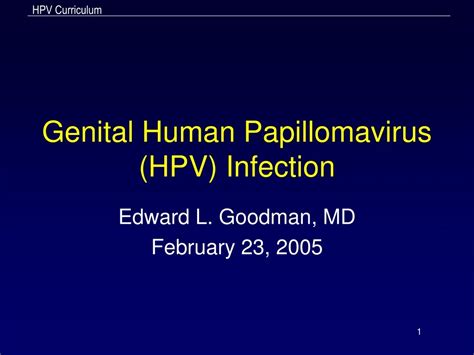 Ppt Genital Human Papillomavirus Hpv Infection Powerpoint Presentation Id9134941