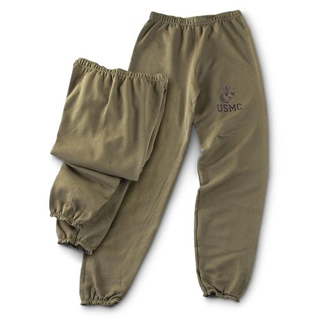 2 Pk Of New Usmc Sweatpants Olive Drab 208085 Athletic Wear At