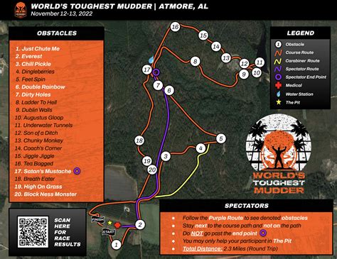 Worlds Toughester Mudder 2022 Course Map R Toughmudder