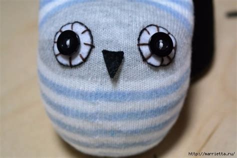 Совенок из носка. Фото мастер-класс