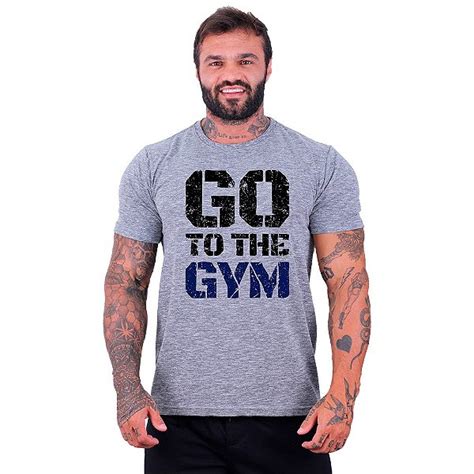 Camiseta Tradicional Manga Curta Mxd Conceito Go To The Gym Mxdatacado