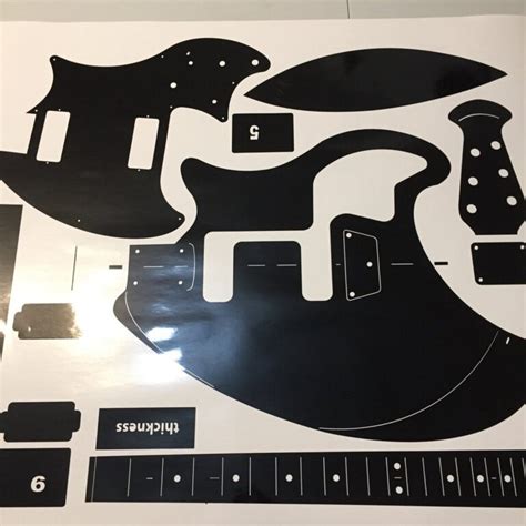 70s Ovation Breadwinner Guitar Routing Templateunique Design Blueprint