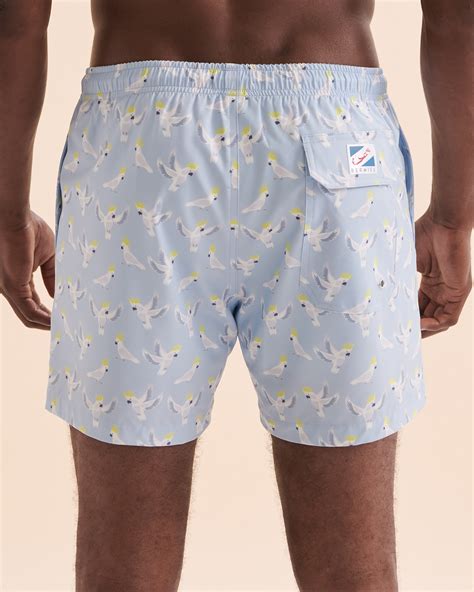 BERMIES Cockatoo Volley Swimsuit Blue Light Bikini Village