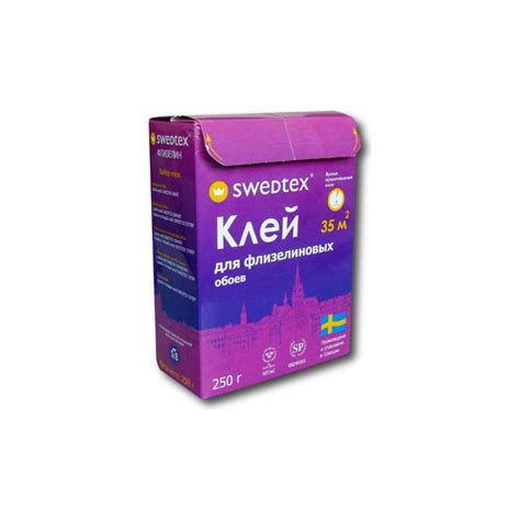 Сухой клей Swedtex ФЛИЗЕЛИН для обоев на флизелиновой основе, 250 г, 35 ...