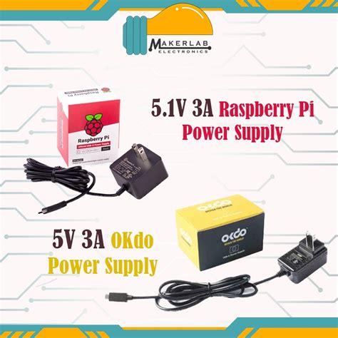 Official Raspberry Pi Power Supply V A Usb C Okdo V A Psu