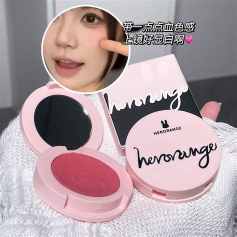 Hot Selling HERORANGE Mousse Monochrome Blush Cream Matte Multi Purpose Natural Brightening