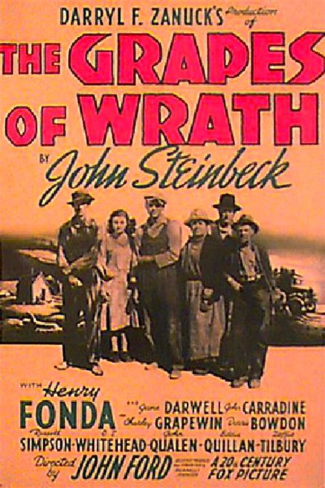 The Grapes of Wrath Original 1940 U.S. One Sheet Movie Poster ...