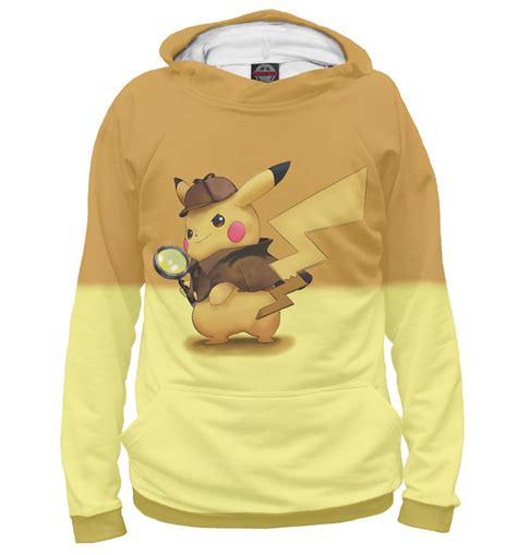 Худи с принтом «Детектив пикачу» | Hoodies, Pikachu, Sweaters