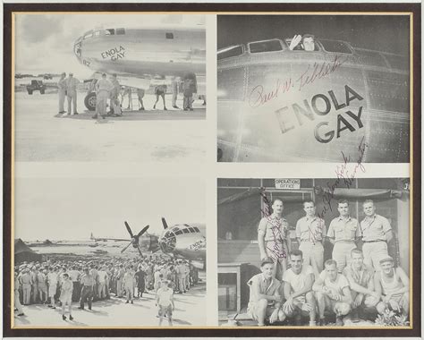 Enola Gay Signed Photograph RR Auction