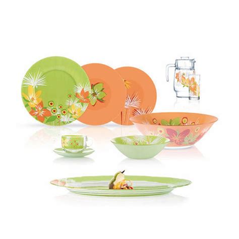 El-Iraqi Company | Luminarc Arcopyrex 46 Pieces Pop Flowers Green Mix