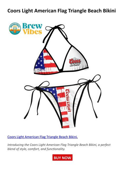 Coors Light American Flag Triangle Beach Bikini BrewVibes By BrewVibes Issuu