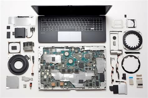 Premium Photo Parts Of Disassembled Laptop Professional Advertising
