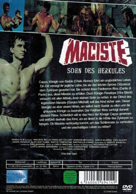 Dvd Maciste Sohn Des Herkules Kul Rarit T Online Kaufen Ebay