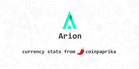 Arion (ARION) Price - Live Chart, Index, Market Cap | CoinPaprika