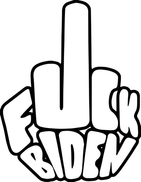 Middle Finger Fuck Joe Biden Cute Lettering Hand Gesture Svg Etsy Artofit