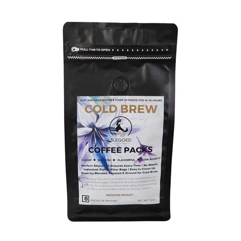 Cold Brew Coffee Packs – 3Legged Coffee Brewery