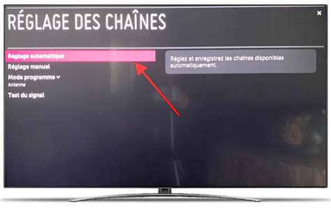 Comment régler les chaînes sur LG OLED