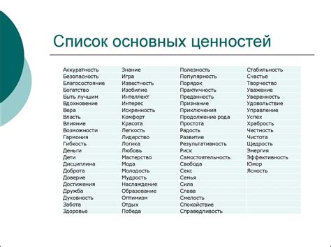 Схема ценностей человека фото - PwCalc.ru