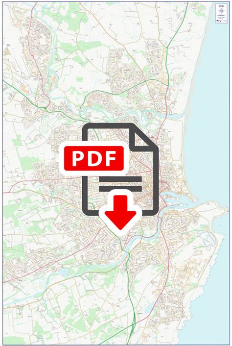 Central Aberdeen City Street Map - Digital Download – ukmaps.co.uk