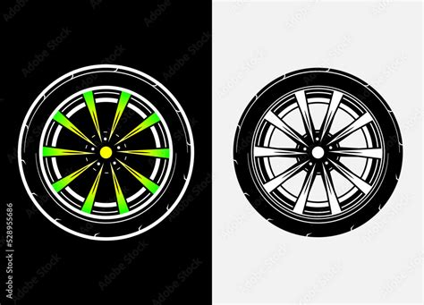 Different Color Set Of Car Wheels Rubber Tyre Car Tyre Truck Wheel