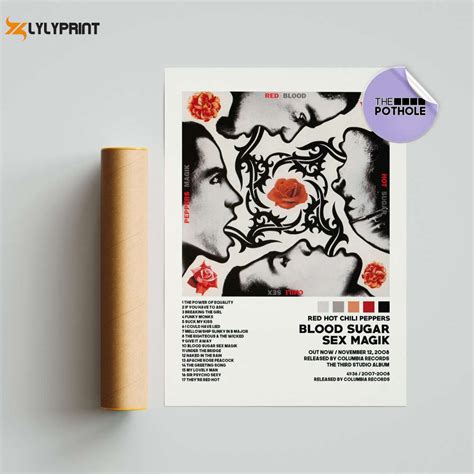 Red Hot Chili Peppers Posters C Magik Poster Tracklist Album Cover Poster Print Wall Art