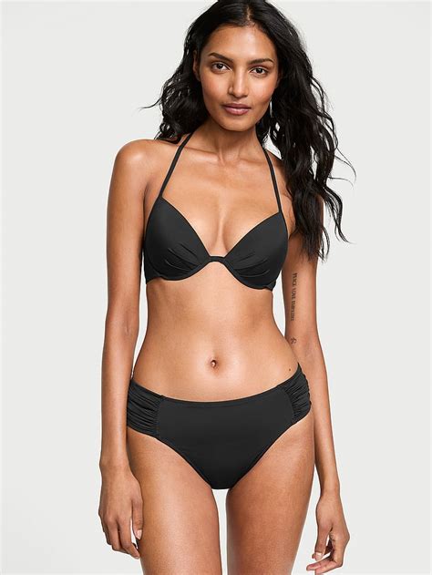 Buy VS Archives Essential Push Up Bikini Top Pure Black Order Bikini Top Online Victoria S