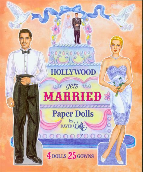 Hollywood Gets Married Paper Doll Book By David Wolfe Available For