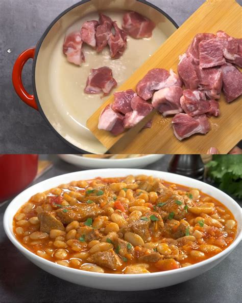 Hearty Pork Stew With White Beans