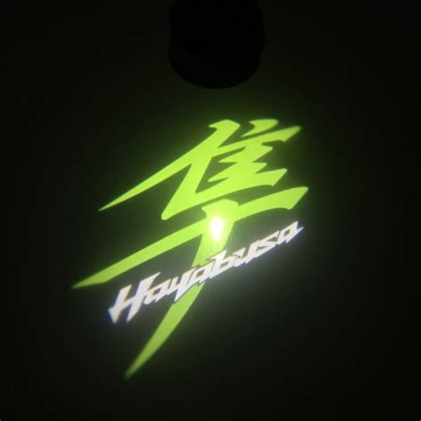 Hayabusa Kanji Logo Light GREEN Projection Led Light With Kanji Logo