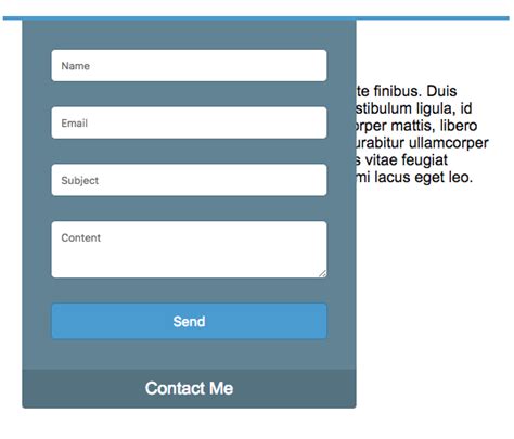 Slide In Contact Form Using JQuery Phppot