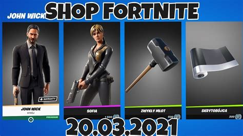 Sklep FORTNITE 20 Marca 2021 YouTube