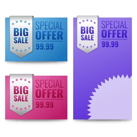 Etiquetas De Venta Y Banner Con Texto De Oferta Especial Vector Premium