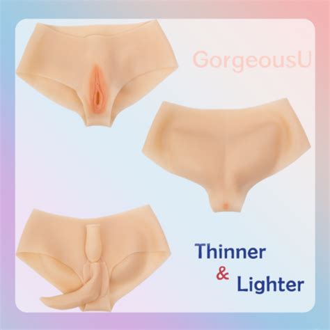 Silicone Pants Shorts Panty Shaping Fake Panty Vagina Hip For