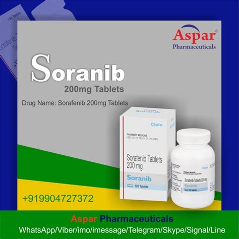 Sorafenib 200mg Soranib 200mg Tablet Cipla 30 Tablets In 1 Strip At