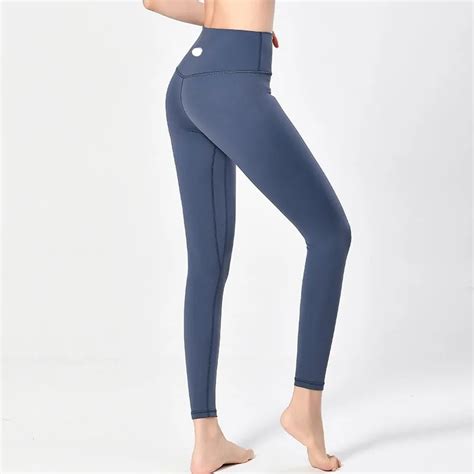 Lulu High Waist Yoga Ivory Leggings For Women No Embarrassment Hip Lift Tight Fit Nude