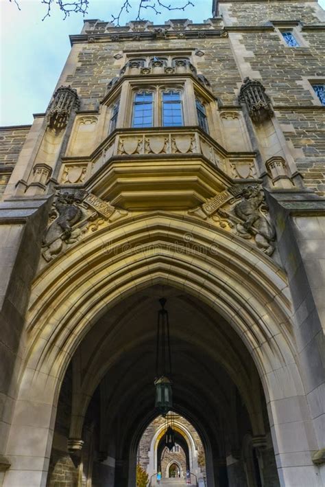 Princeton Nj Usa Novenber Holder Hall Building Arches And