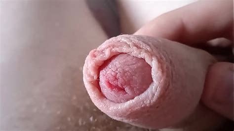 Cute Curly Gay Fondles Big Ass Jerking Off Huge Cock In Close Up And Moans Loudly In Pleasure