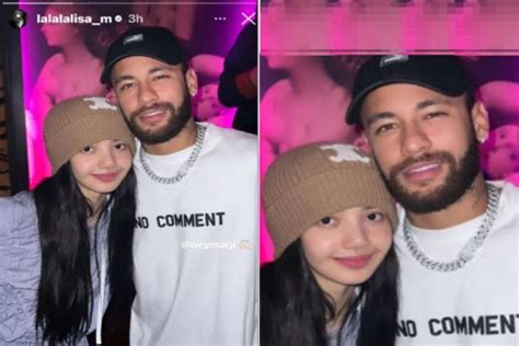 Neymar cumple su sueño de conocer a Lisa de BLACKPINK LaBotana