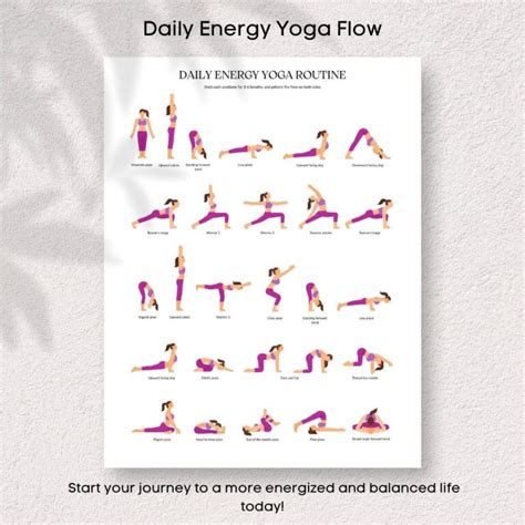 printable daily yoga routine  printable templates